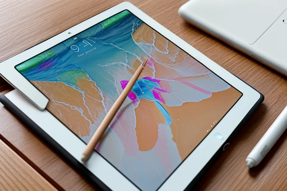 Detalle de los ajustes de grano y forma en el menú de pinceles de Procreate