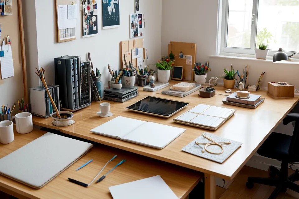 Primer plano del panel de capas desordenado en Procreate sobre un iPad.