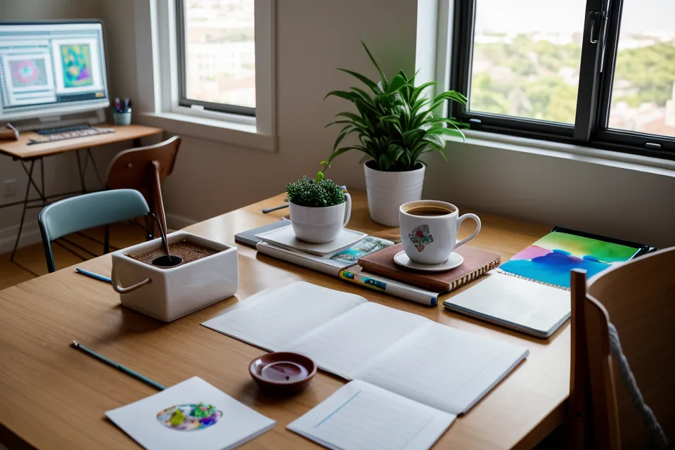 Uso de la función Pilas en Procreate para organizar trabajos por clientes.