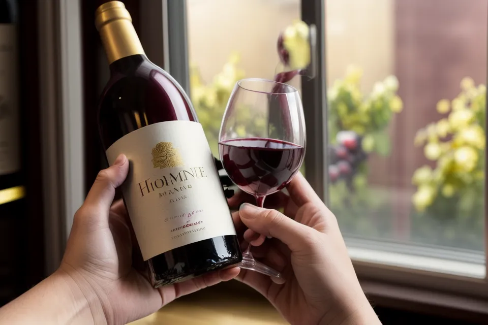 Prueba de impresión de etiqueta de vino con diseño abstracto y texturas ricas
